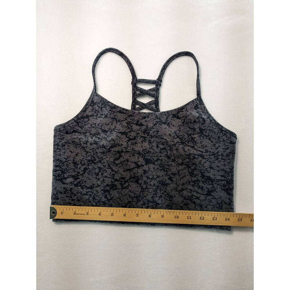 MTA Sport Bras Women's Large 2 pack Yoga tops purple black grey Nwot - Picture 4 of 16